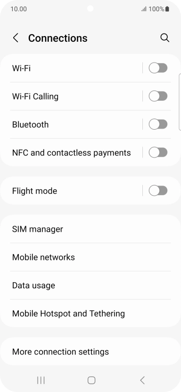 Press Wi-Fi.