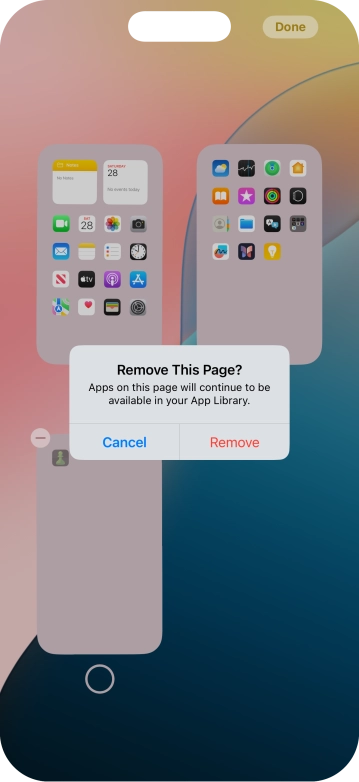 Press Remove.