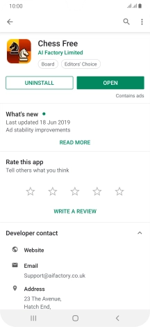 Press UNINSTALL.