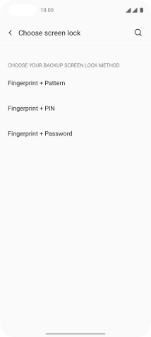 Press the required phone lock code and follow the instructions on the screen to create an additional phone lock code.