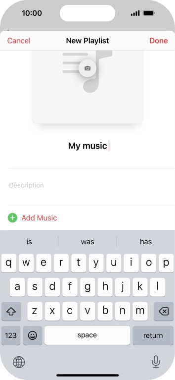 Press Add Music.