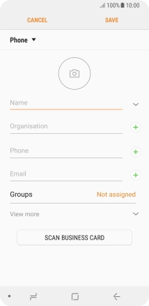 Press the address book drop down list.