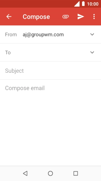 Press the field next to 'To' and key in the first letters of the recipient's name. Press the field next to 'To' and key in the first letters of the recipient's name.