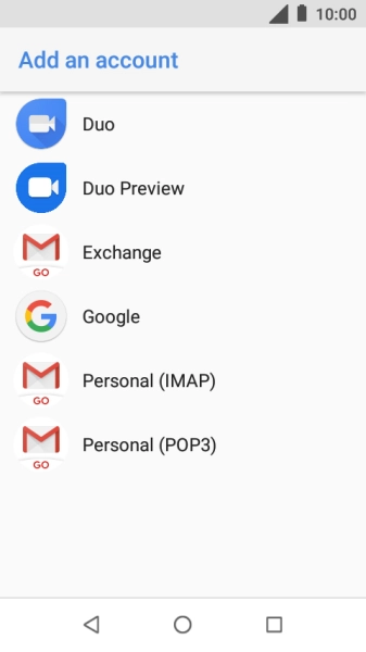 Press Google.