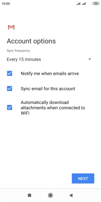 Press the drop down list below 'Sync frequency:'.