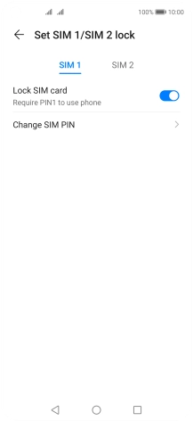 Press the required SIM.