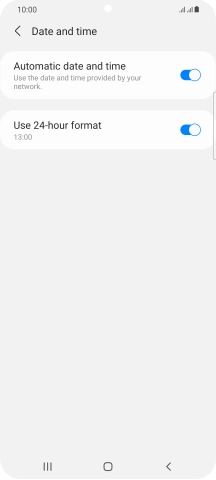 Press the Home key to return to the home screen.