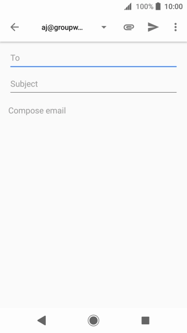 Press To and key in the first letters of the recipient's name.