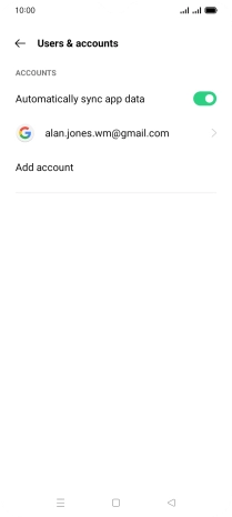 Press Add account.