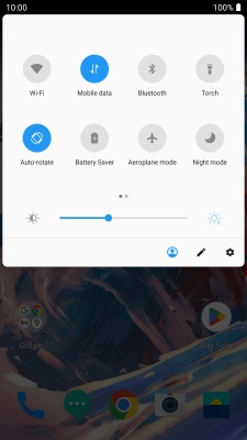 Press the settings icon.