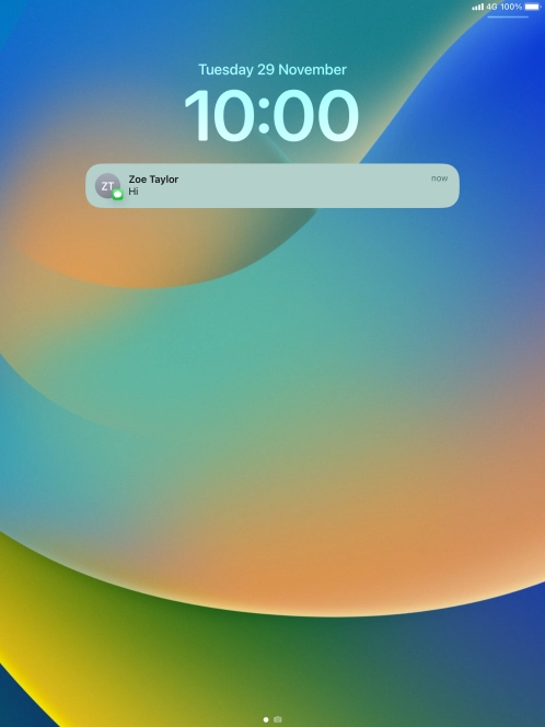 Press the required notification and follow the instructions on the screen to use the selected function.