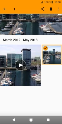 Press the menu icon.