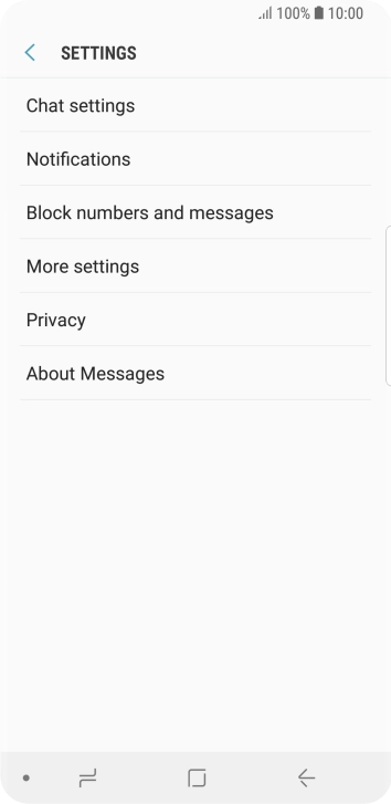 Press More settings.