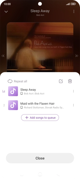 Press the add icon.