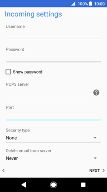 Press the drop down list below 'Security type'.