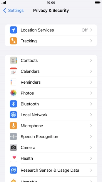 Press Location Services. Press Location Services.