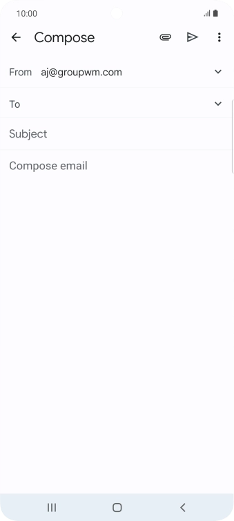 Press To and key in the first letters of the recipient's name. Press To and key in the first letters of the recipient's name.