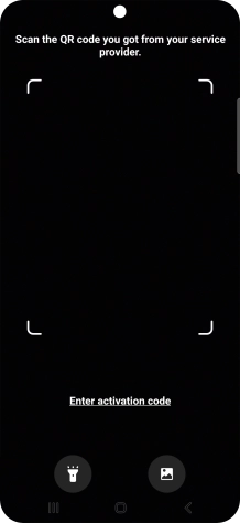 Place the QR code you've received inside the phone camera frame to scan the code.