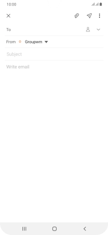 Press To and key in the first letters of the recipient's name.