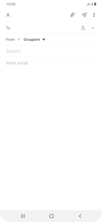 Press To and key in the first letters of the recipient's name. Press To and key in the first letters of the recipient's name.
