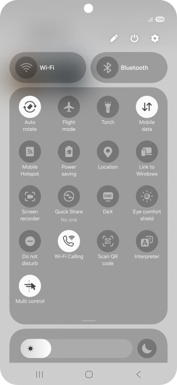 Press the screen recording icon.