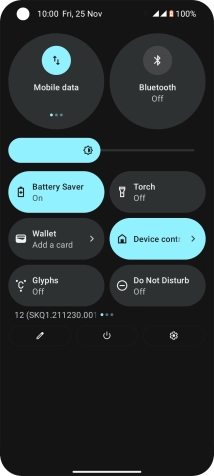 Slide your finger upwards starting from the bottom of the screen to return to the home screen.