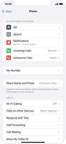 Press Wi-Fi Calling.