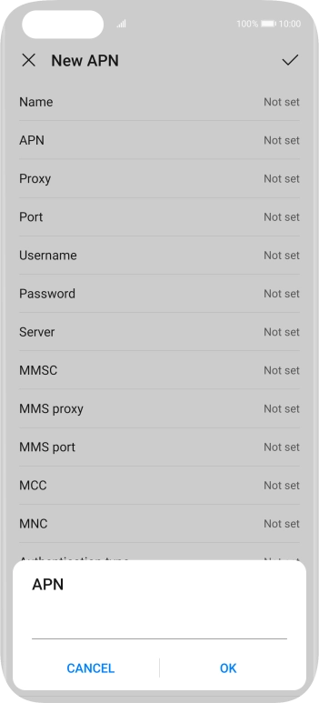 Key in wap.o2.co.uk and press OK.