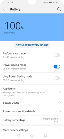 Press the Home key to return to the home screen.