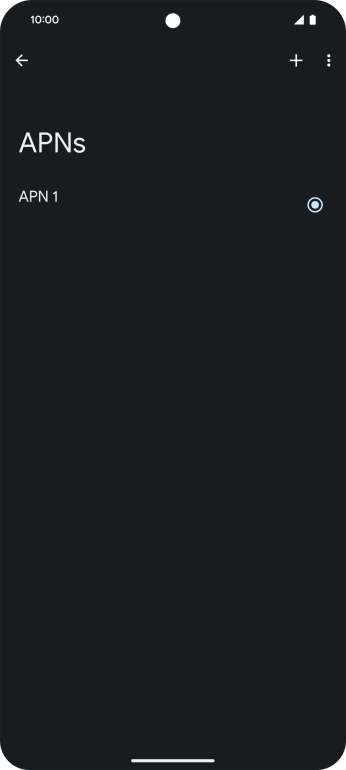 Press the add icon.