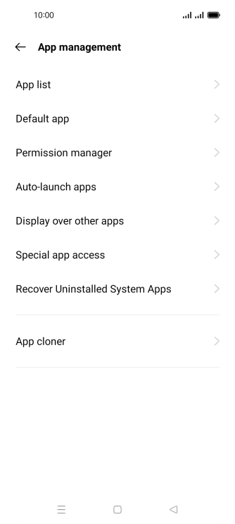 Press Permission manager. Press Permission manager.