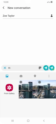 Press the picture icon.