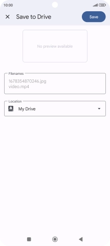 Press the field below 'Location' and go to the required folder.