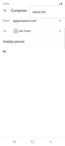 Press Attach file and go to the required folder.