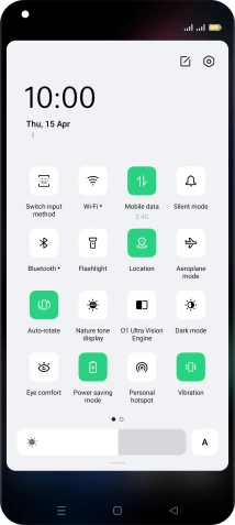 Press the Home key to return to the home screen.
