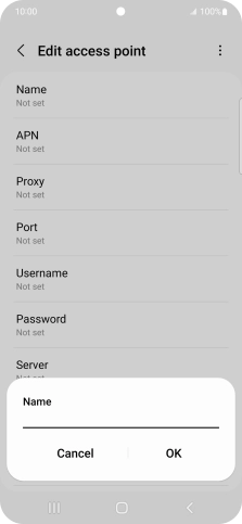 Key in O2 UK MMS and press OK.