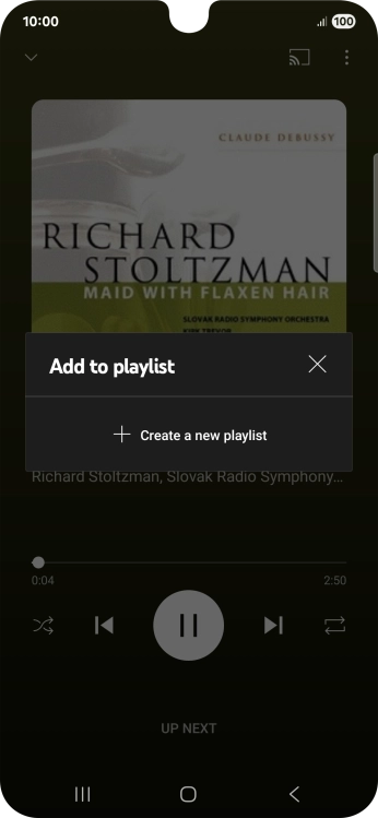 Press Create a new playlist.
