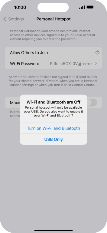 If WiFi is turned off, press Turn on Wi-Fi and Bluetooth.