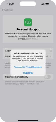 If WiFi is turned off, press Turn on Wi-Fi and Bluetooth.