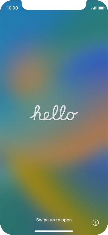 Slide your finger upwards starting from the bottom of the screen. Slide your finger upwards starting from the bottom of the screen.