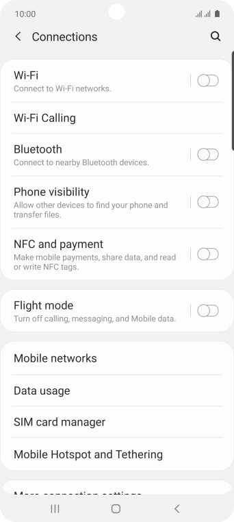 Press Wi-Fi.