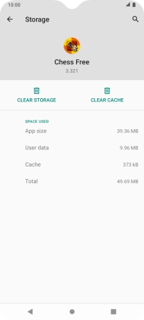 Press CLEAR CACHE.