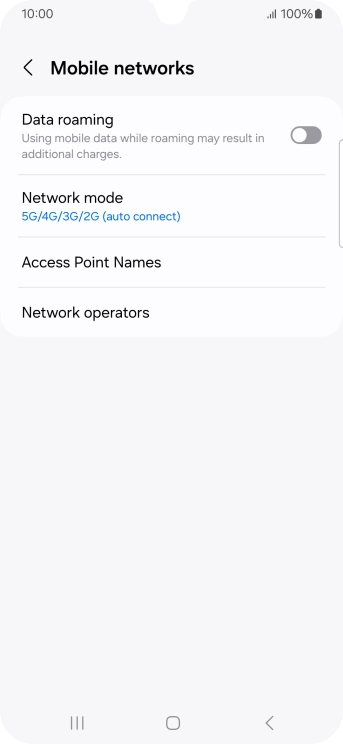 Press Access Point Names.
