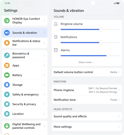 Press Phone ringtone.
