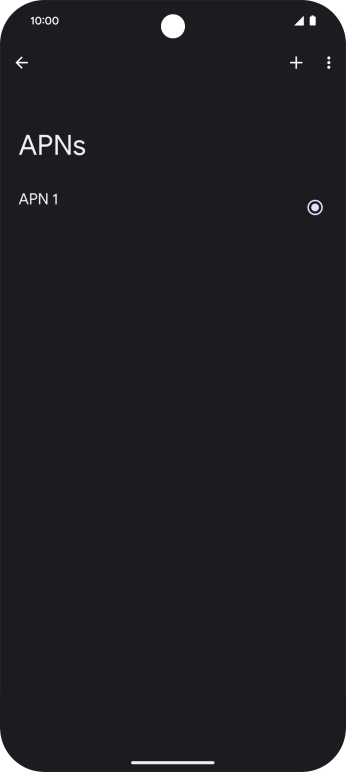 Press the add icon.