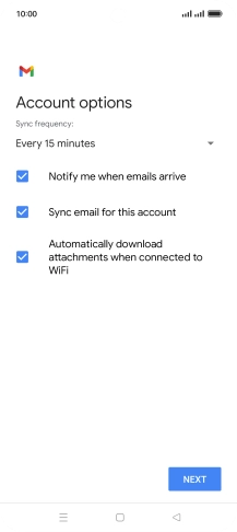 Press the drop down list below 'Sync frequency:'.