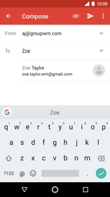 Press the required contact.