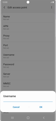 Key in o2 and press OK.