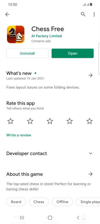 Press Uninstall.