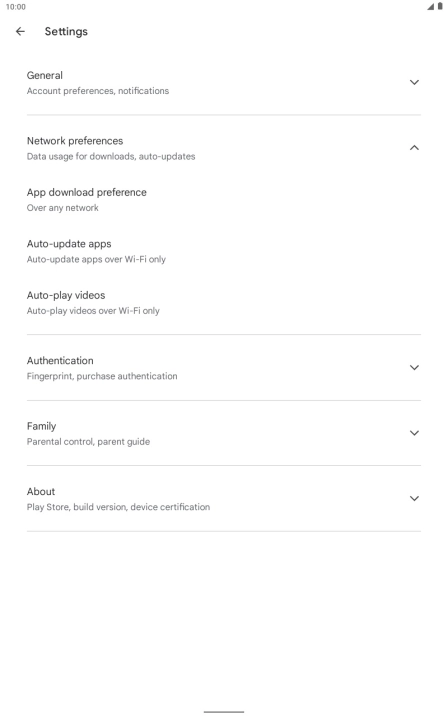 Press Auto-update apps. Press Auto-update apps.
